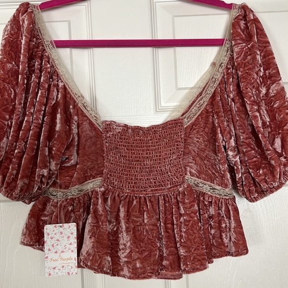 Free people velvet crop Size Small - Picture 3 of 3